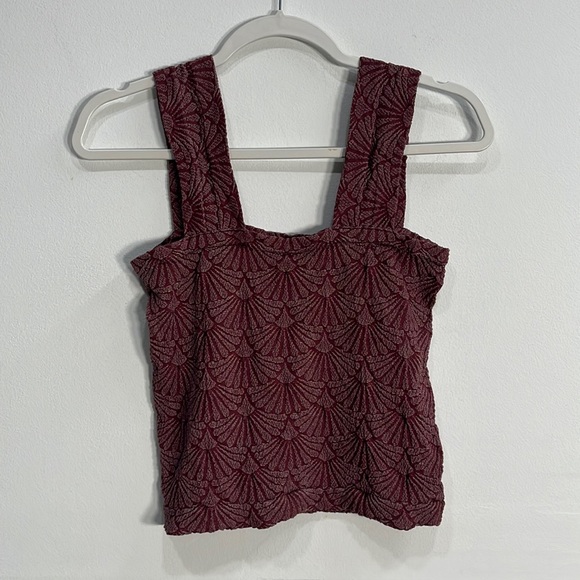 Coco and Shay Tank Top Floral Design Cropped Stretchy - Picture 1 of 5